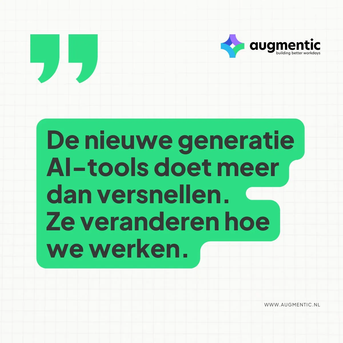 AI is geen snelheidsmeter, het is een groeiversneller