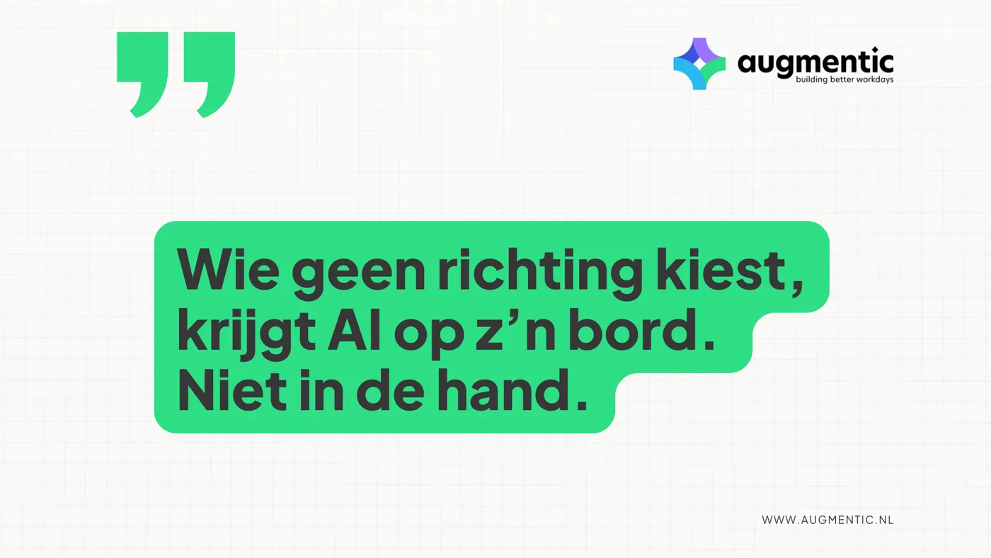 Technologie verandert de wereld niet. Dat doen wij.